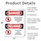 Signmission Do Not Enter Authorized Only Bilingual Danger Sign, Aluminum, 12in W x 18in L, 2PK OS-2PACK-DS-A-1218-VS-1144 - alternate 8